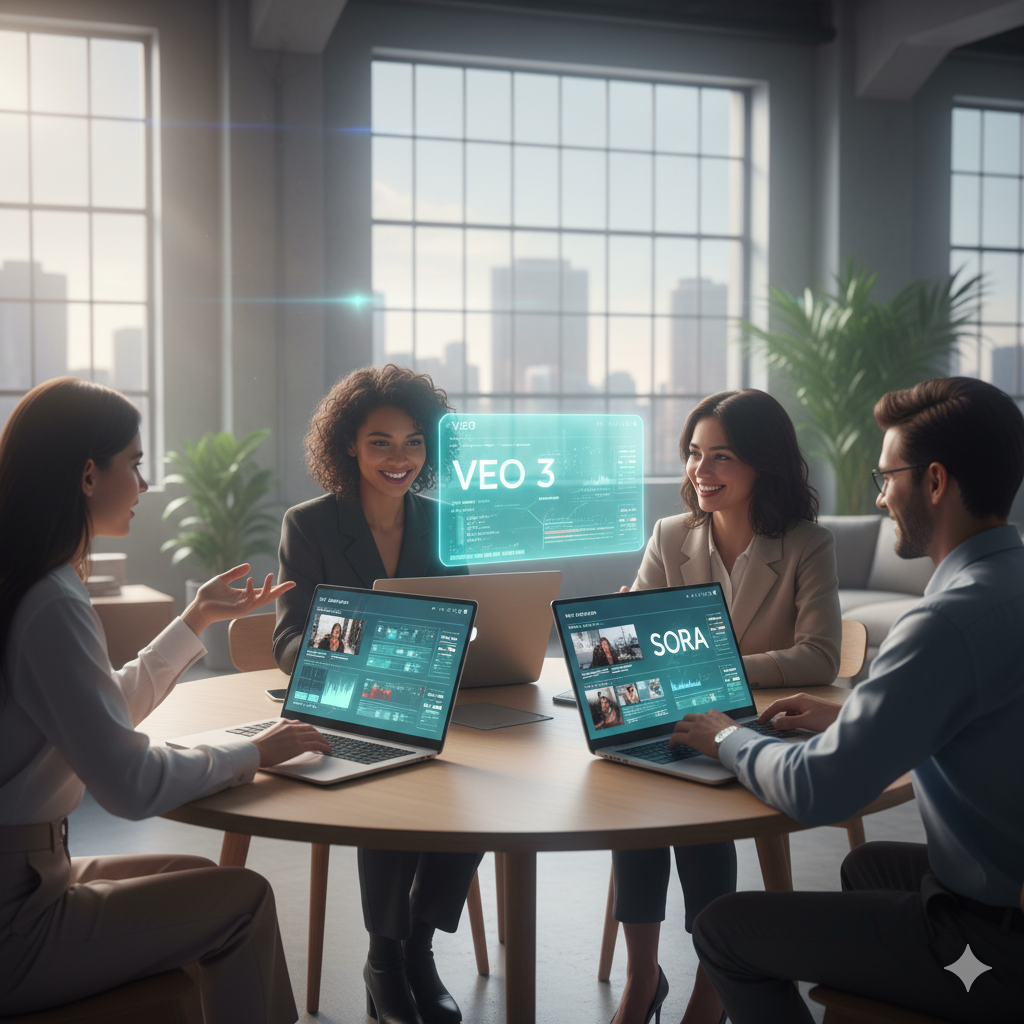 New AI jobs 2026 with creators using Veo 3 and Sora.